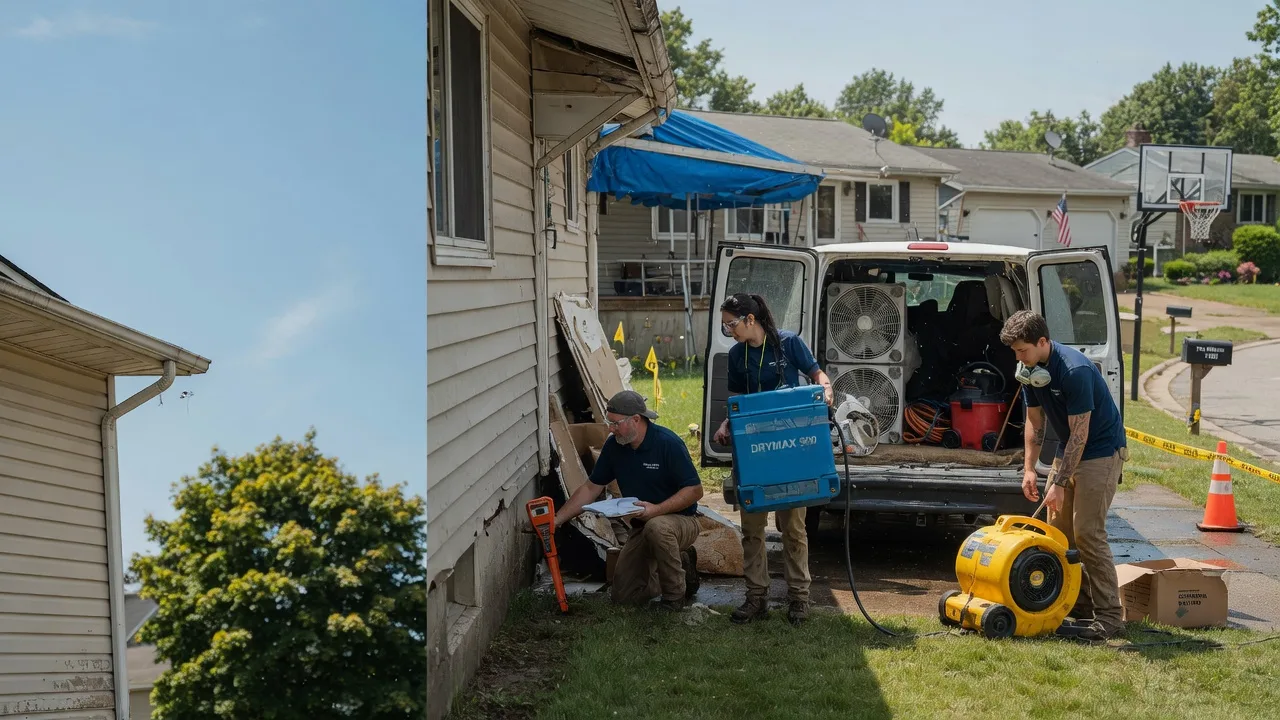 Ceiling Leak Cleanup in Lickingville, PA near me